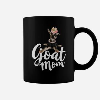 Goat Mom Funny Goat Lover Or Goat Farmer Cute Art Coffee Mug | Crazezy