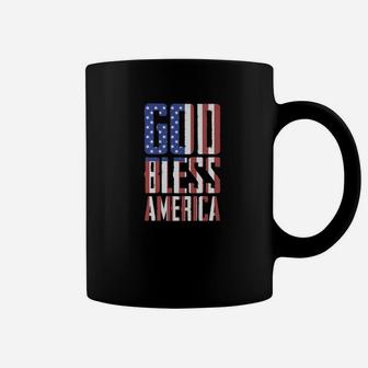 God Bless America Flag Patriotic American Flag Gift Coffee Mug - Thegiftio