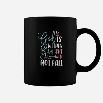 God Is Within Her Christian Scripture Coffee Mug | Crazezy AU