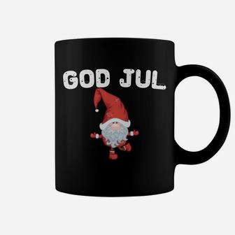 God Jul Swedish Merry Christmas Sweden Tomte Gnome Coffee Mug | Crazezy DE