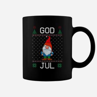 God Jul Swedish Tomte Gnome Ugly Christmas Sweater Men Boys Coffee Mug | Crazezy UK