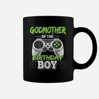 Godmother Of The Birthday Boy Matching Video Game Birthday Coffee Mug | Crazezy UK