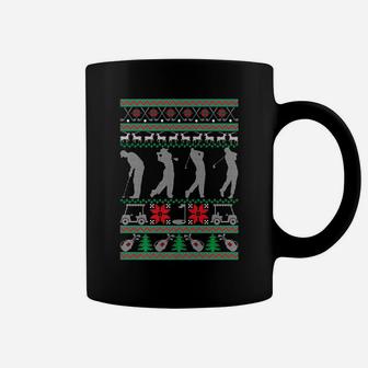 Golf Ugly Christmas Golfer Happy Holidays Xmas Gift Coffee Mug | Crazezy AU