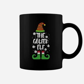 Golfer Elf Family Christmas Party Funny Gift Pajama Coffee Mug | Crazezy DE
