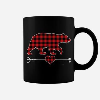 Grammie Bear Christmas Pajama Red Plaid Buffalo Family Gift Coffee Mug | Crazezy DE