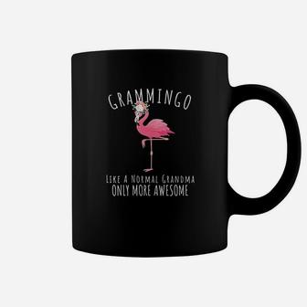 Grammingo Like An Grandma Only Awesome Floral Flamingo Gift Coffee Mug | Crazezy