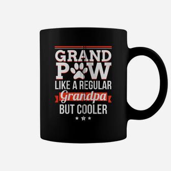 Grand Paw Like A Regular Grandpa But Cooler Funny Dog Dad Zip Hoodie Coffee Mug | Crazezy AU