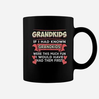 Grandkids Grandma Grandpa Funny Saying Grandparents Coffee Mug | Crazezy DE