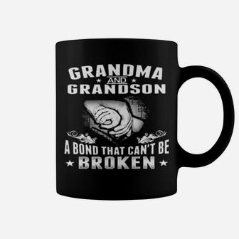 Grandma And Grandson A Bond That Cant Be Broken Coffee Mug - Monsterry