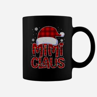 Grandma Mimi Claus Plaid Xmas Pajama Matching Coffee Mug - Monsterry