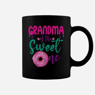 Grandma Of Sweet One 1St B-Day Party Matching Family Donut Coffee Mug | Crazezy