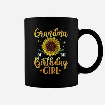 Grandma Of The Birthday Girl Sunflower Party Family Matching Coffee Mug | Crazezy DE