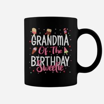Grandma Of The Birthday Sweetie Girl Ice Cream Theme Party Coffee Mug | Crazezy