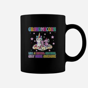 Grandmacorn Like A Normal Grandma Sewing Unicorn Coffee Mug | Crazezy