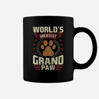Grandpa Dog Lover Grandpaw Worlds Greatest Grand Paw Coffee Mug | Crazezy