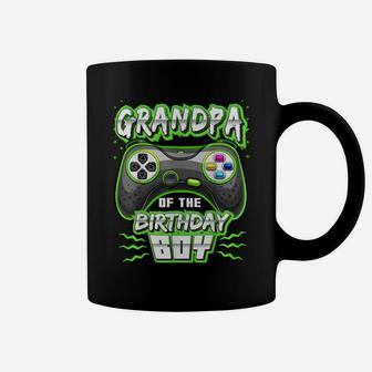 Grandpa Of The Birthday Boy Matching Video Gamer Party Coffee Mug | Crazezy UK