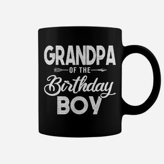 Grandpa Of The Birthday Boy Son Matching Family For Grandma Coffee Mug | Crazezy