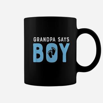 Grandpa Says Boy Gender Baby Reveal Coffee Mug - Thegiftio UK