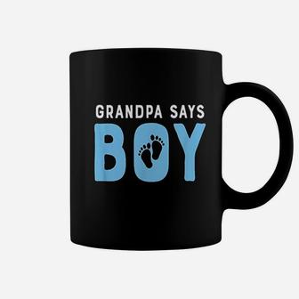 Grandpa Says Boy Gender Baby Reveal Coffee Mug - Thegiftio UK