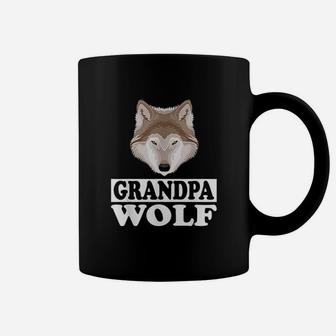 Grandpa Wolf Grandfather Gift Coffee Mug | Crazezy