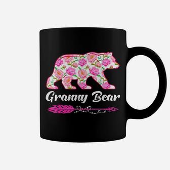 Granny Bear Flower Outfit Cute Matching Family Mothers Day Coffee Mug | Crazezy UK