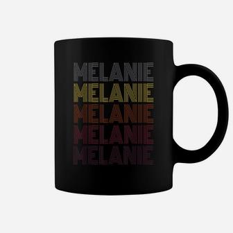 Graphic 365 First Name Melanie Retro Pattern Vintage Style Coffee Mug | Crazezy
