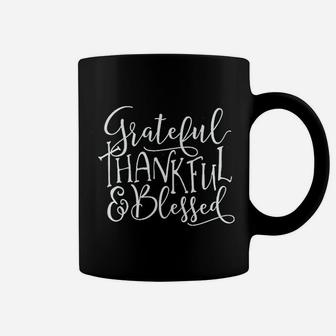 Grateful Thankful Blessed Coffee Mug - Thegiftio UK