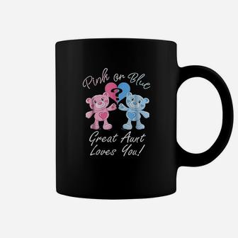 Great Aunt Loves You Gender Reveal Coffee Mug | Crazezy