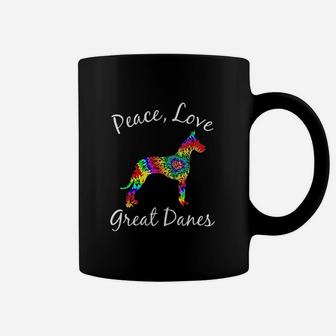 Great Dane Mom Fun Dog Mom Gift Peace Love Great Dane Mama Coffee Mug | Crazezy UK