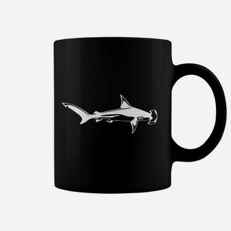 Great Hammerhead Shark Silhouette Simple Shark Coffee Mug - Thegiftio UK