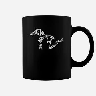 Great Lakes Names Cool Michigan Coffee Mug | Crazezy UK