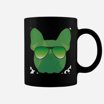 Green French Bulldog Dog Kiss Me I'm Irish St Patrick Shirt Coffee Mug | Crazezy
