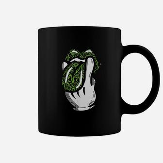 Green Lips Leaf Coffee Mug | Crazezy