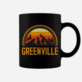 Greenville South Carolina Sc Mountains Hiking Souvenir Retro Coffee Mug | Crazezy CA