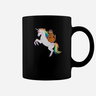 Groundhog Day Unicorn Horse Rainbow Coffee Mug - Thegiftio