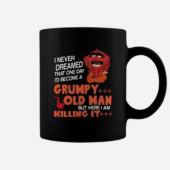 Grumpy Old Man But Here I Am Killing It Coffee Mug - Thegiftio UK