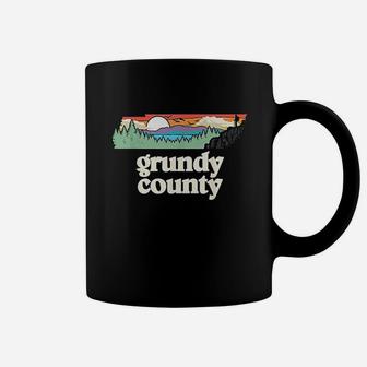 Grundy County Tennessee Outdoors Retro Nature Graphic Coffee Mug - Thegiftio