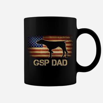 Gsp Dad Vintage American Flag Patriotic Dog Lover Sweatshirt Coffee Mug | Crazezy CA