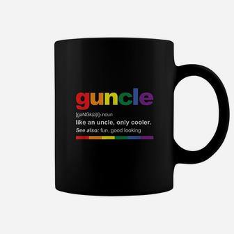 Guncle Definition Rainbow Funny Gift For Gay Uncle Coffee Mug - Thegiftio UK