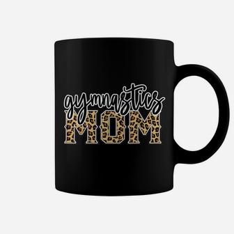 Gymnastics Mom Leopard Print Womens Proud Gymnast Mother Coffee Mug | Crazezy