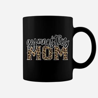 Gymnastics Mom Leopard Print Womens Proud Gymnast Mother Sweatshirt Coffee Mug | Crazezy DE