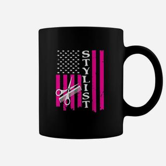 Hair Stylist American Flag Coffee Mug - Thegiftio