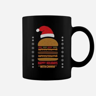 Hamburger Santa Hat Coffee Mug - Monsterry