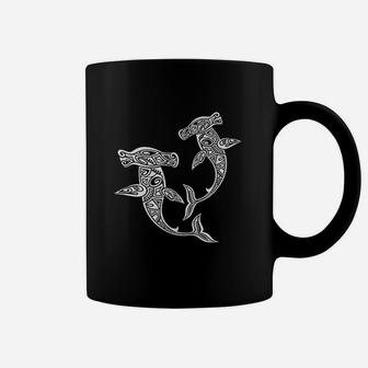 Hammerhead Shark Polynesian Art Maori Hawaii Tropical Coffee Mug - Thegiftio