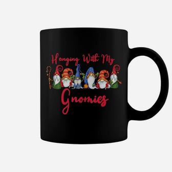 Hanging With My Gnomies Funny Cute Gnome Christmas Gifts Coffee Mug | Crazezy CA