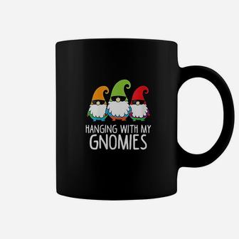 Hanging With My Gnomies Funny Garden Gnome Coffee Mug | Crazezy