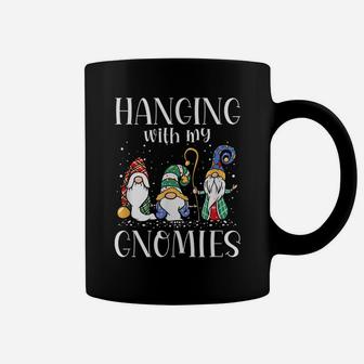 Hanging With My Gnomies Funny Gnome Friend Christmas Coffee Mug | Crazezy DE
