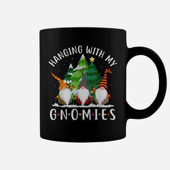Hanging With My Gnomies Funny Gnome Friend Christmas Tree Coffee Mug | Crazezy DE