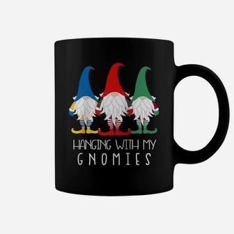 Hanging With My Gnomies Nordic Santa Gnome Funny Christmas Raglan Baseball Tee Coffee Mug | Crazezy