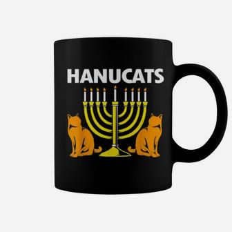 Hanukkah Cat Costume Happy Hanucat Coffee Mug - Monsterry DE